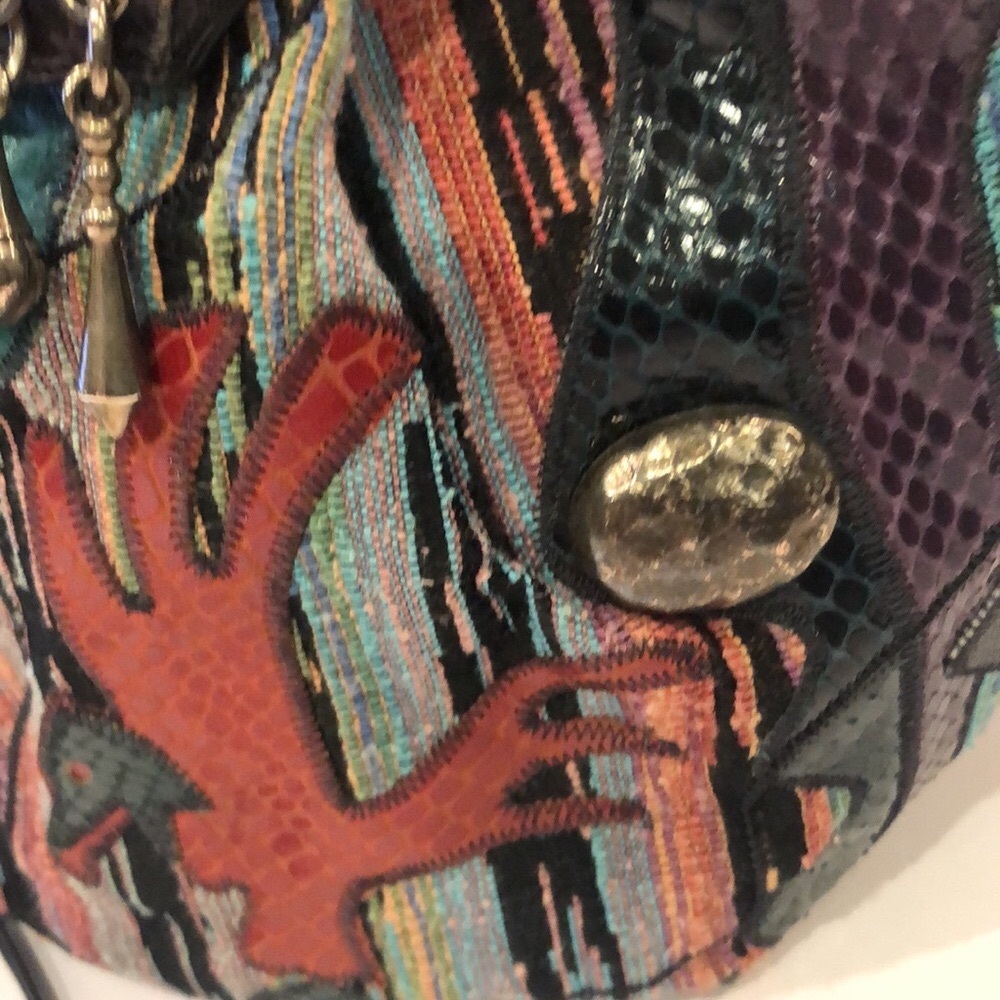 Sharif Vintage 1980's Mixed Material(s) Shoulder Bag-  Excellent Used Condition - Picture 2 of 14